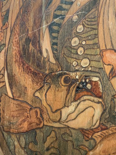 Ancienne gravure sur - , bois