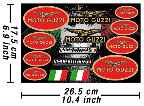 Autocollant moto guzzi decal - autocollant,