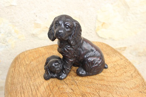 Petit chien résine - en,