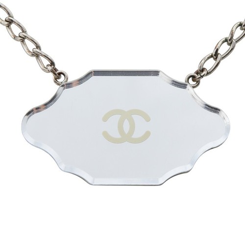 Collier chanel plaque miroir - chanel,