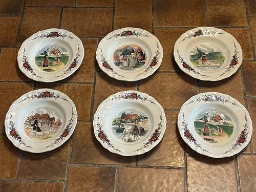 Magnifique lot assiettes - de, 6