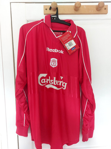Maillot liverpool neuf 2001 - liverpool,