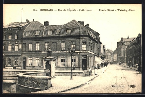 Cpa roubaix rue de - cpa, roubaix,
