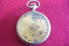 OLD ARGENTAN POCKET WATCH - AS IS - NOT WORKING (7)