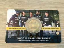2 EURO BELGIQUE 2017 UNIVERSITE GENT VERSION FLAMANDE COMMEMORATIVE NEUVE