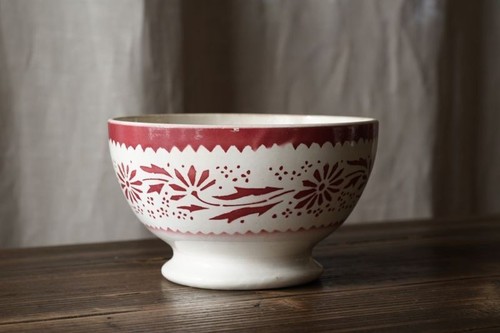 Bol ancien faience blanche - ancien, en