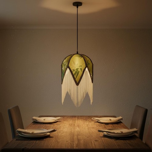 Abat jour franges design - à,