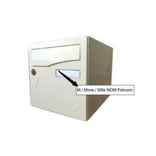 Autocollant étiquette boite