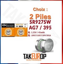 2 PILES SR927SW / SR927 / 395 / 399 / 1,55V  ENVOI RAPIDE LE JOUR MEME PILE