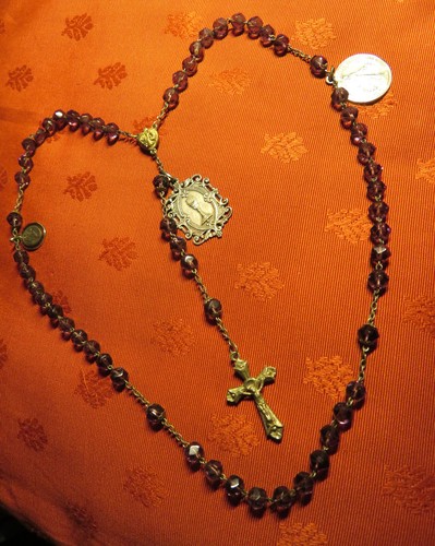 Chapelet ancien perles - ancien, verre