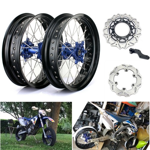 Roues jantes moyeu bleu - 17",