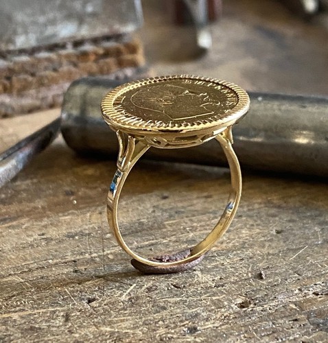 Bague pièce carats - bague, 18