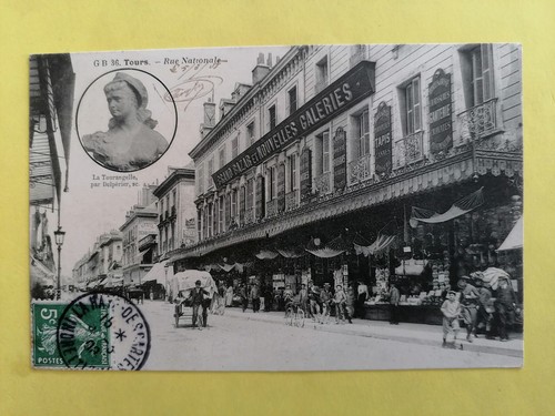 Cpa tours rue - 37, nationale