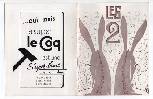 Programme théâtre les deux - programme,