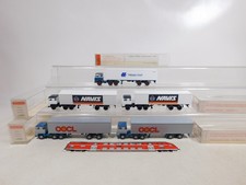 5X Wiking H0 1:87 520 Conteneur Sattelzug Scania OOCL Etc Mint Box #ED439-1