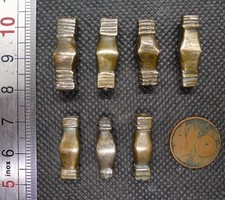 Lot 7 Perles Ismana Touareg Ancien Bijou Collier Ethnique Maroc Mauritanie