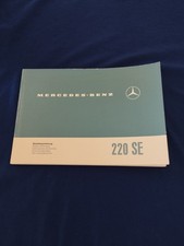 Notice D'entretien Mercedes-Benz Ponton 220 SE 