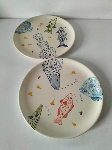 Duo grandes assiettes - de,