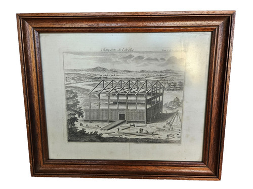 Cadre sous verre gravure - sous,