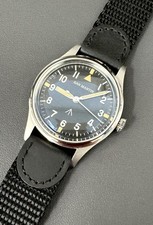 BRAND NEW, NEVER WORN Men’s SAN MARTIN Black Dual PILOT WATCH VH31 Mechaquartz