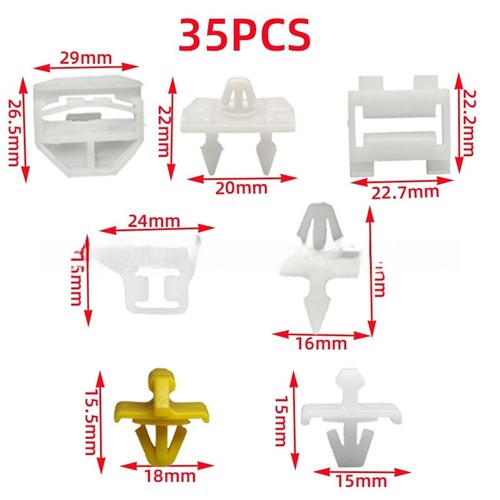 Clips panneau intérieur 35pcs - intérieur,