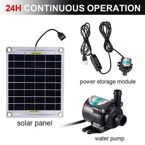 Pompe eau solaire - à, v