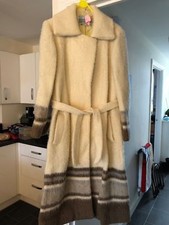 Ladies Eider Knit 100% Pure Wool Coat Jacket Size L