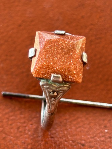 Bague argent pierre or - bague, d'or