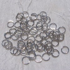 LOT DE 800 ANNEAUX DE JONCTION 6MM ARGENT GRIS pour chaines fermoirs - A103