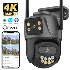 Caméra Surveillance Extérieure PTZ WiFi 4K 8MP Sécurité IP Sans Fil Vision Noctu