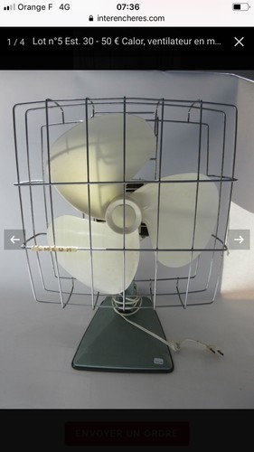 Ventilateur vintage poser - ventilateur,