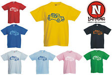T-Shirt Buggy De Plage Cool Voiture Auto Course Enfant 1-13 Ans