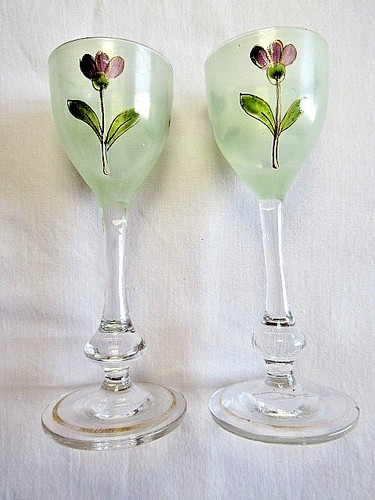 Verres liqueur emailles - liqueur,