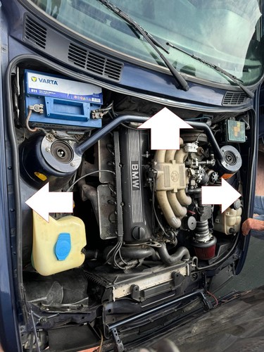 Pour bmw e30 capot moteur - bmw,