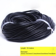 Cuir Corde Rond Cuir de Vache Corde Cordon DIY Bracelet Collier Lacet Accessoire