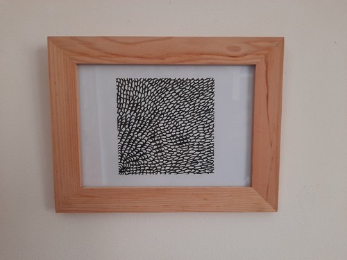 Tableau original abstrait noir