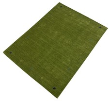 Tapis Gabbeh Vert 100% Laine