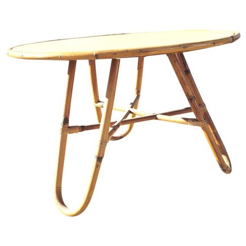 Table basse rotin année - basse, 50