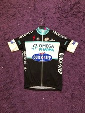 Vermarc Team Omega Pharma Quickstep Cycling Shirt Jersey Cycle Sports Soccer 90s