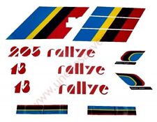 AUTOCOLLANTS STICKERS BANDES PTS LOGOS PEUGEOT 205 RALLYE 1.3 KIT COMPLET