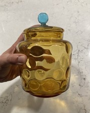 Antique Legras Portieux Georges Sand Blown Glass Candy Jar