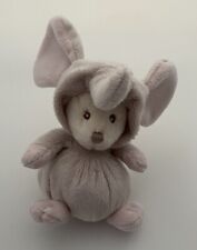 3750🌟15cm Doudou Peluche BUKOWSKI Ours Déguisé En Éléphant Beige & Rose