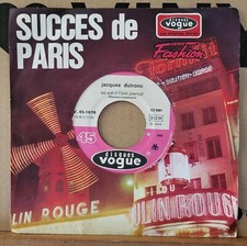 Rare SP 45T Jukebox - Jacques