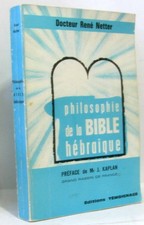 Philosophie de la bible hébraïque | Netter | Etat correct