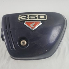 OEM Honda CB350 CB 350 G Twin Left Side Cover & Emblem Purple 1973