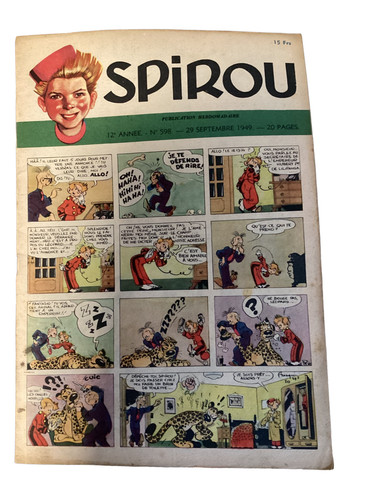 Ancienne revue spirou vintage - ancienne,