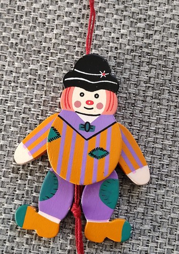 Pantin clown vieux - vieux, pané"