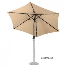 Parasol alu avec éclairage