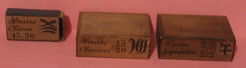 Lot boites index - 3, chiffres
