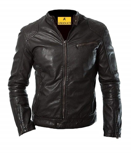 Blouson cuir homme motard moto